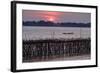 Bamboo Bridge of Koh Paeng Island on the Island River, Kompong Cham (Kampong Cham), Cambodia-Nathalie Cuvelier-Framed Photographic Print