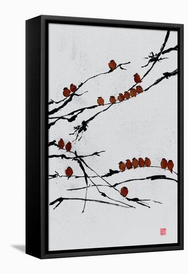 Bamboo Chorus-Jenny Tsang-Framed Stretched Canvas