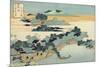 Bamboo Hedge at Kumemura (Kumemura Chikur), from the Series Eight Views of the Ryukyu Islands-Katsushika Hokusai-Mounted Giclee Print