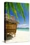 Bamboo Hut On A Tropical Beach-null-Stretched Canvas