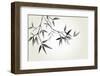 Bamboo Illustration, Japanese Calligraphy-Ataly-Framed Photographic Print