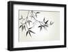 Bamboo Illustration, Japanese Calligraphy-Ataly-Framed Photographic Print