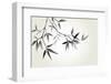 Bamboo Illustration, Japanese Calligraphy-Ataly-Framed Photographic Print