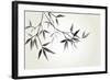 Bamboo Illustration, Japanese Calligraphy-Ataly-Framed Photographic Print