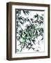 Bamboo Ink Painting. Translation: Wellbeing-yienkeat-Framed Art Print