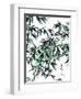 Bamboo Ink Painting. Translation: Wellbeing-yienkeat-Framed Art Print