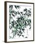 Bamboo Ink Painting. Translation: Wellbeing-yienkeat-Framed Art Print