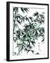 Bamboo Ink Painting. Translation: Wellbeing-yienkeat-Framed Art Print