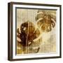 Bamboo Leaves 3-Kimberly Allen-Framed Art Print