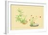 Bamboo, Narcissus, and Lily-Sofu Teshigahara-Framed Art Print