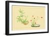 Bamboo, Narcissus, and Lily-Sofu Teshigahara-Framed Premium Giclee Print