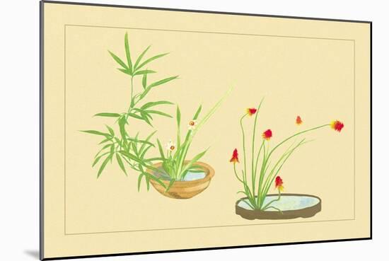 Bamboo, Narcissus, and Lily-Sofu Teshigahara-Mounted Art Print