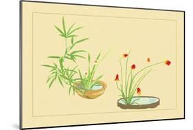 Bamboo, Narcissus, and Lily-Sofu Teshigahara-Mounted Art Print