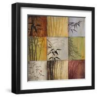 Bamboo Nine Patch II-Don Li-Leger-Framed Art Print