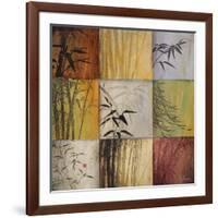 Bamboo Nine Patch II-Don Li-Leger-Framed Art Print