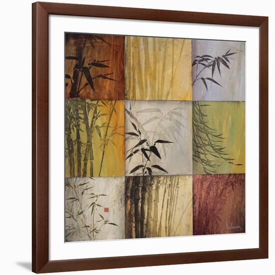 Bamboo Nine Patch II-Don Li-Leger-Framed Art Print