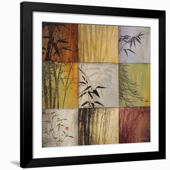 Bamboo Nine Patch II-Don Li-Leger-Framed Art Print