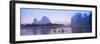 Bamboo Raft On The Li River, Yangshuo, Guangxi, China-Keren Su-Framed Photographic Print