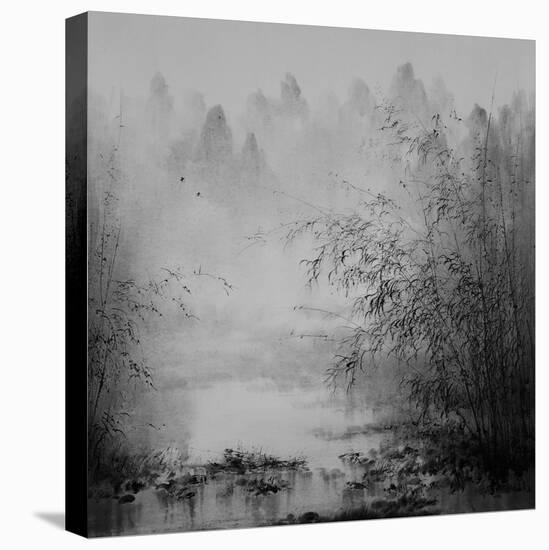 Bamboo River II-null-Stretched Canvas