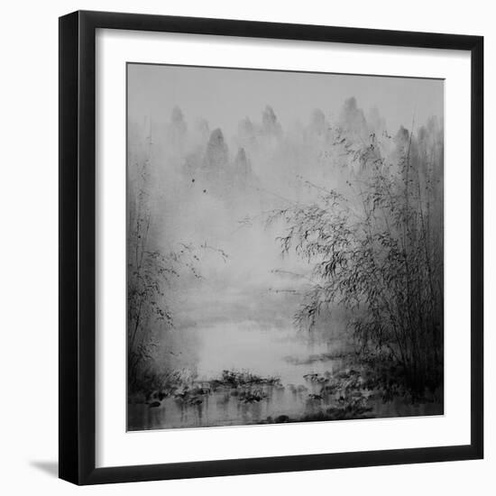 Bamboo River II-null-Framed Art Print