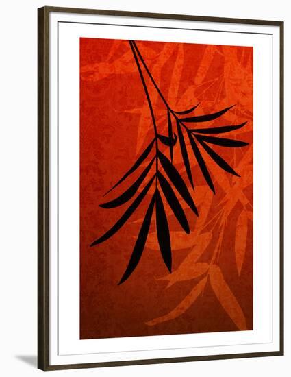 Bamboo Shade on Red I-Christine Zalewski-Framed Premium Giclee Print