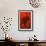 Bamboo Shade on Red II-Christine Zalewski-Framed Art Print displayed on a wall