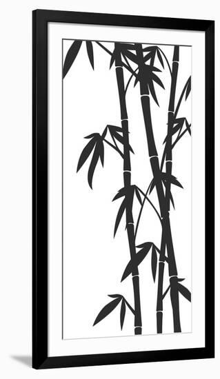 Bamboo Stems Ink Sketch-null-Framed Premium Giclee Print