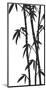 Bamboo Stems Ink Sketch-null-Mounted Art Print