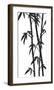 Bamboo Stems Ink Sketch-null-Framed Art Print