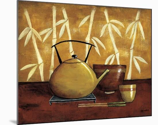 Bamboo Tea Room I-Krista Sewell-Mounted Giclee Print