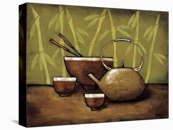 Bamboo Tea Room II-Krista Sewell-Stretched Canvas