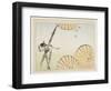 Bamboo, Umbrellas, a Cat and Butterflies, C. 1877-Shibata Zeshin-Framed Giclee Print