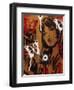 Bamboo-Abstract Graffiti-Framed Giclee Print