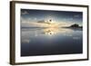 Bamburgh and Farne Island Winter Reflections, Bamburgh, Northumberland, England-Eleanor Scriven-Framed Photographic Print