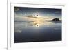 Bamburgh and Farne Island Winter Reflections, Bamburgh, Northumberland, England-Eleanor Scriven-Framed Photographic Print