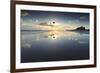 Bamburgh and Farne Island Winter Reflections, Bamburgh, Northumberland, England-Eleanor Scriven-Framed Photographic Print