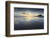 Bamburgh and Farne Island Winter Reflections, Bamburgh, Northumberland, England-Eleanor Scriven-Framed Premium Photographic Print