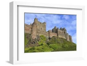 Bamburgh Cast in Summer, from Below, Northumberland, England, United Kingdom-Eleanor Scriven-Framed Photographic Print