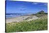 Bamburgh Castle across the Dunes, Early Summer Afternoon, Northumberland, England, United Kingdom-Eleanor Scriven-Stretched Canvas