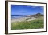 Bamburgh Castle across the Dunes, Early Summer Afternoon, Northumberland, England, United Kingdom-Eleanor Scriven-Framed Photographic Print