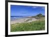 Bamburgh Castle across the Dunes, Early Summer Afternoon, Northumberland, England, United Kingdom-Eleanor Scriven-Framed Photographic Print