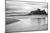Bamburgh Castle and Beach at Low Tide, Northumberland, Uk-Nadia Isakova-Mounted Photographic Print