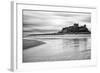 Bamburgh Castle and Beach at Low Tide, Northumberland, Uk-Nadia Isakova-Framed Photographic Print