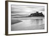 Bamburgh Castle and Beach at Low Tide, Northumberland, Uk-Nadia Isakova-Framed Photographic Print