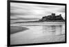 Bamburgh Castle and Beach at Low Tide, Northumberland, Uk-Nadia Isakova-Framed Photographic Print