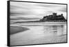 Bamburgh Castle and Beach at Low Tide, Northumberland, Uk-Nadia Isakova-Framed Stretched Canvas