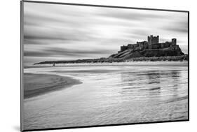 Bamburgh Castle and Beach at Low Tide, Northumberland, Uk-Nadia Isakova-Mounted Photographic Print