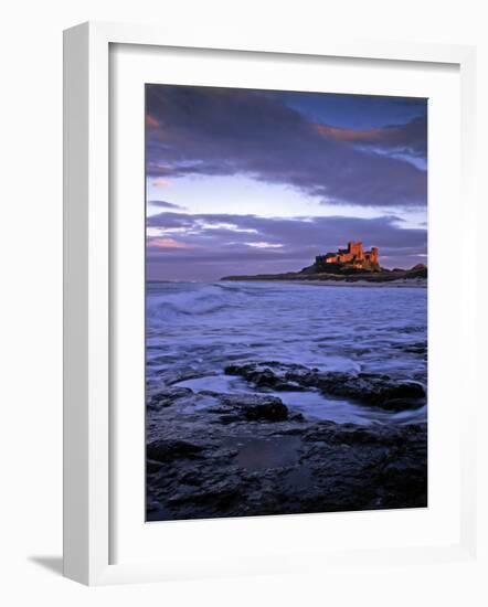 Bamburgh Castle at Dusk, Northumberland, England-Gary Cook-Framed Photographic Print