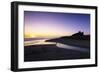 Bamburgh Castle at Sunrise, Bamburgh, Northumberland, England, United Kingdom, Europe-Markus Lange-Framed Photographic Print