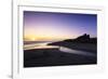 Bamburgh Castle at Sunrise, Bamburgh, Northumberland, England, United Kingdom, Europe-Markus Lange-Framed Photographic Print